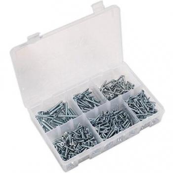 Sealey AB062STCS Zinc Countersunk Pozi Head Self Tapping Screw Assortment
