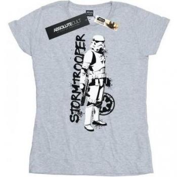 Star Wars Women's The Mandalorian Splat Stormtrooper Graphic T-Shirt