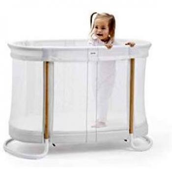 Elegant White Nursery Crib