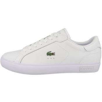 Sneaker Lacoste Powercourt 7-49SMA0081 in bianco e verde