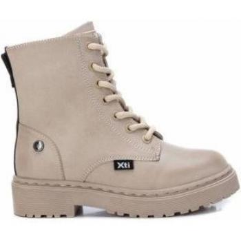 XTI 57850 Botines de niña beige en piel vegana