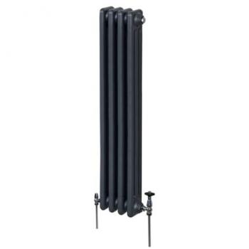Radiateur Ancien à Triple Colonne 1500 × 202 mm – Anthracite Mat