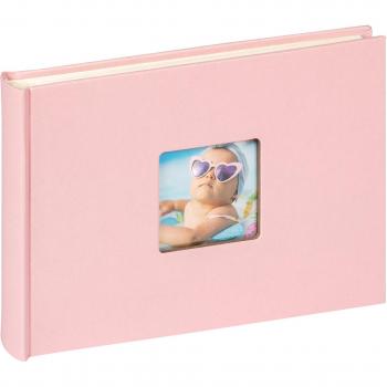 Walther Babyalbum Fun Rosa 22x16 cm mit 40 weißen Seiten