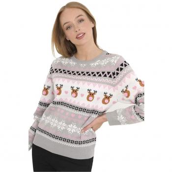 Maglione Donna con Pompon Natalizio Brave Soul