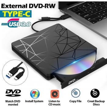 Unidad Óptica Externa Portátil USB 3.0