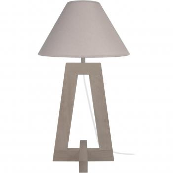 Table lamp Vili‑A en tissu taupe – dimensions 30 × 56 cm