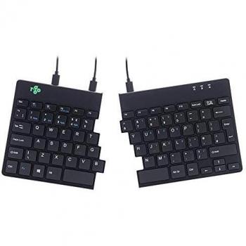 R-GO Tools Mouse Ergonomico Split QWERTY Nero