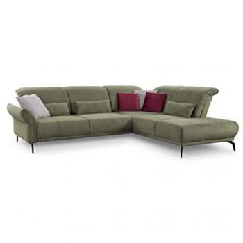 INOSIGN Ecksofa »Coco L-Form«, grün (olive)