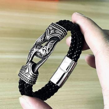 Brazalete de Joyería Vikinga en Acero Inoxidable