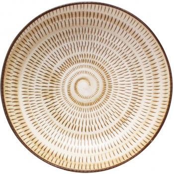 Mino Folk Art Microwaveable Curry Pasta Tray – 21 cm