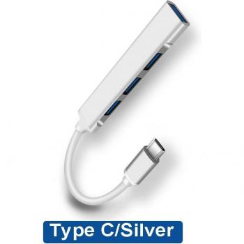 4-Port USB Type C Hub with USB 3.0 and 2.0 for MacBook Pro, Air, Mi Pro, PC
