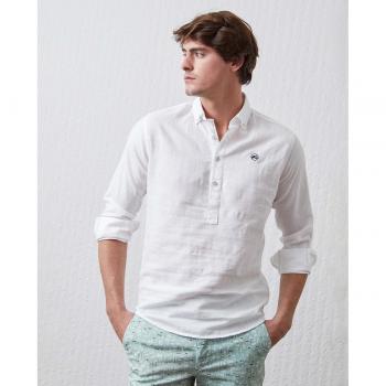 Blanca Altonadock Hombre Polera Corte Estilo Slim