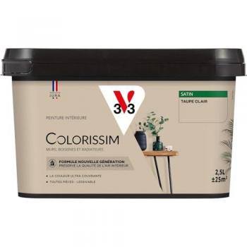 Colorissim Murale Intérieure Taupe Clair Satin 2,5L