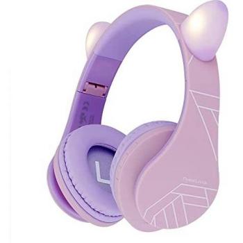 PowerLocus Junior‑Audio‑Kopfhörer – 85 dB Lautstärke­schutz, kabellos & kabel, Micro‑SD‑Option