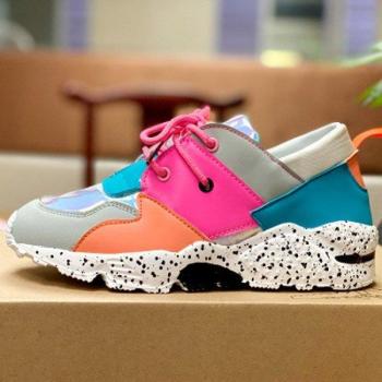 Zapatillas de verano para mujer, redondas, con cordones, talla 42