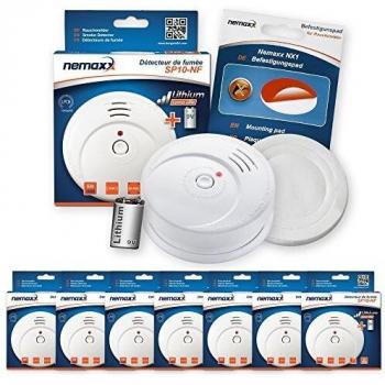 SP10-NF 7X Nemaxx – Détecteur Fumée à Batterie Lithium 9V