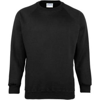 Coloursure Mens Plain Crew Neck Sweatshirt in Bottle Green