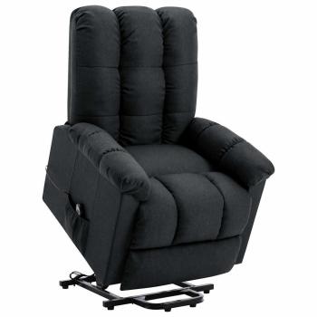VidaXL PowerLift Recliner – Dark Gray Leather‑Look