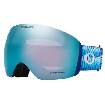 Oakley – Flight Deck L – Masques de ski Mikaela Shiffrin Signature/Prizm Snow Sapphire Iridium – Bleu (Taille unique)