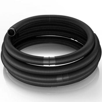 Tuyau de piscine solaire noir 21m 38mm préformé 190g/m Made in Europe