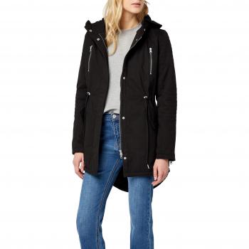 Urban Classics Ladies Sherpa Lined Cotton Parka Girl-Winter-Jacke schwarz