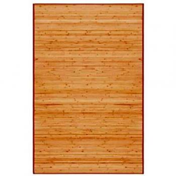 Rug Bamboo 100x160 cm Brown Vidaxl