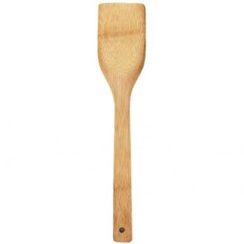 100% Pure Bamboo Long‑Handle Frying Spatula – Dual Pack (2/5)