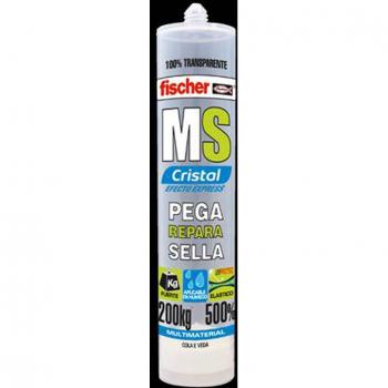 Ms sellante adhesivo cristal transparente 546189 fischer 290ml