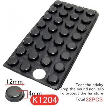 Tampons de pieds en silicone noir