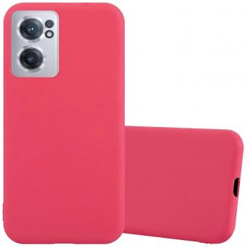Cadorabo Candy TPU Stossstange für OnePlus Nord CE 2 5G, Rot