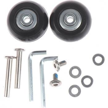 Black Luggage Wheel Set with Axles