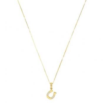 Goldene Kette mit Anhänger für Damen