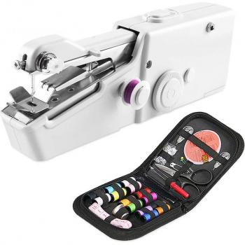 Compact Hand‑Held Sewing Machine with Built‑In Needle Tools, Suitable for On‑The‑Go Clothing Fixes