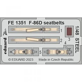F-86D Cinture di sicurezza ACCIAIO 48 Eduard