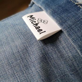 2.5 Wide Folded Name Tape