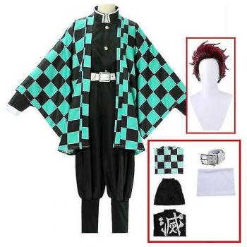 Ensemble de Costume Cosplay Tanjirou Kamado Demon Slayer 6 pièces