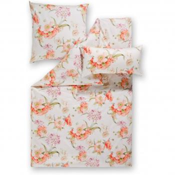Estella Mako‑Satin Bettwäsche mit Kissenbezug – Marit Lachs, 135