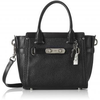 Coach Damen Swagger 21 Schulteraccessoire Schwarz – 10 × 16,5 × 20 cm