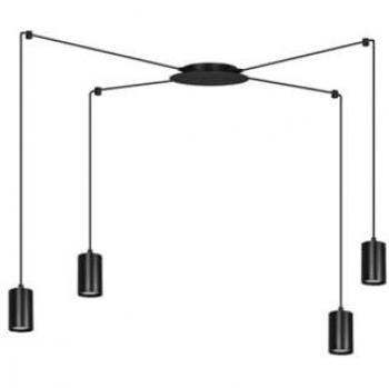 Suspension Traker Acier Poudré Noir 300x300x14 cm
