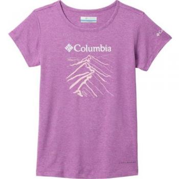 Columbia Mädchen Kurzarmshirt Tech Trail Violett M