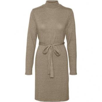 Robe pull courte ceinturée en maille