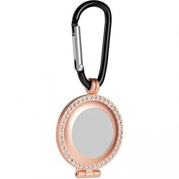 Funda Elite Metal AirTag con Accesorio de Llavero y Brillo de Diamantes