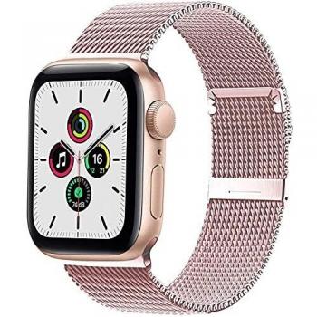 Amberry Edelstahl Armband für Apple Watch 38mm 40mm 42mm 44mm, kompatibel mit iWatch Serie 6/SE/5/4/3/2/1