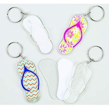 DIY Flip-Flop Keyring Kits (6 Pack)