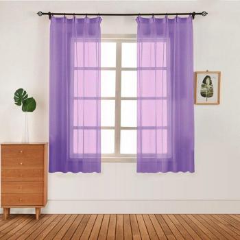 Cortina de gasa para dormitorio 100x130 cm
