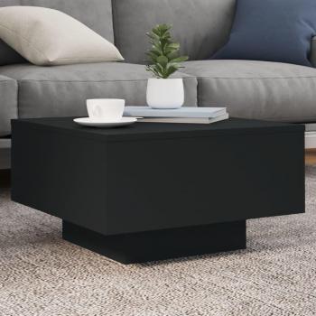 VidaXL Interactive LED Coffee Table Black 55x55x31 cm