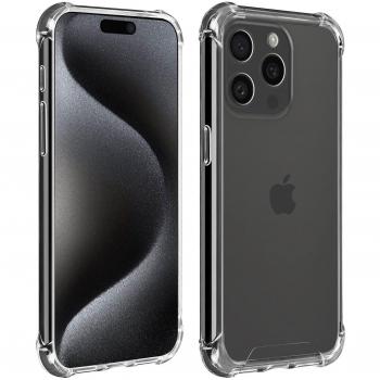 Funda Akashi para iPhone 15 Pro de silicona transparente