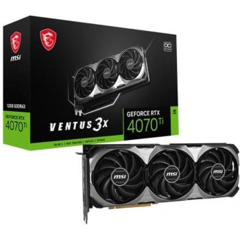 MSI GeForce RTX 4070Ti Ventus 3X E OC 12GB GDDR6X Gaming Grafikkarte 3xDP/HDMI