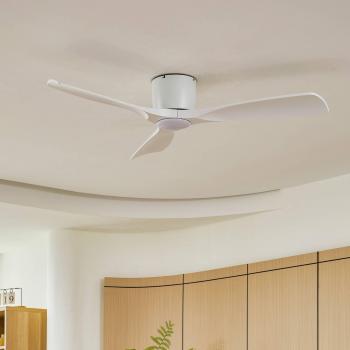 Lucande ventilatore da soffitto intelligente Moneno, bianco, DC, Tuya