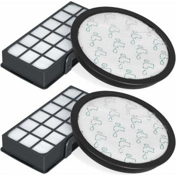 KZQ HEPA Filter Set – Für Rowenta Silence Force Cyclonic 4 (Modelle: RO7647EA, RO7663EA, RO7676EA, RO7681EA)